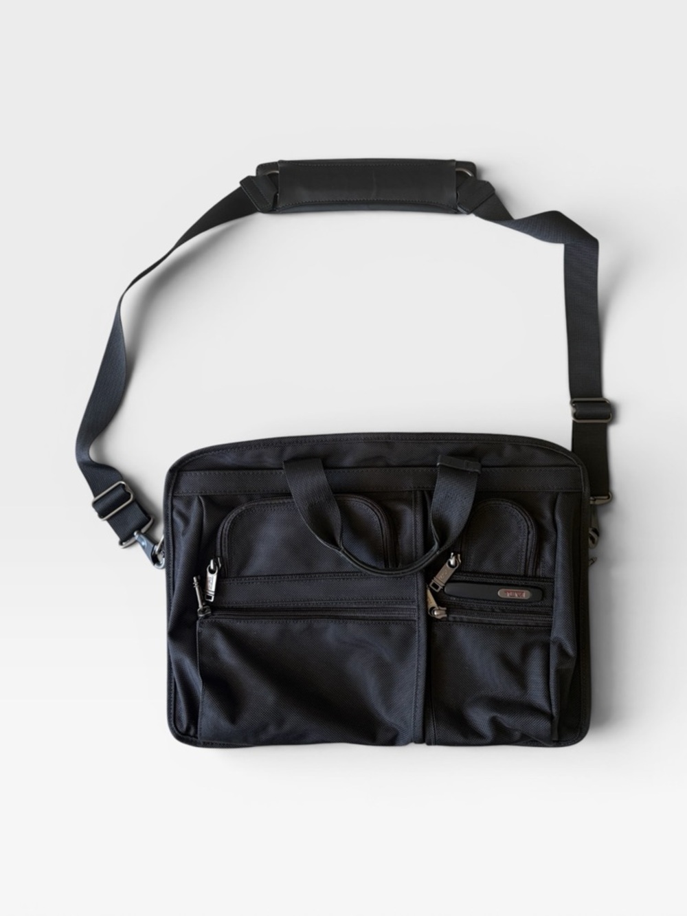 TUMI T-Pass Laptop Briefcase – Black Ballistic Nylon